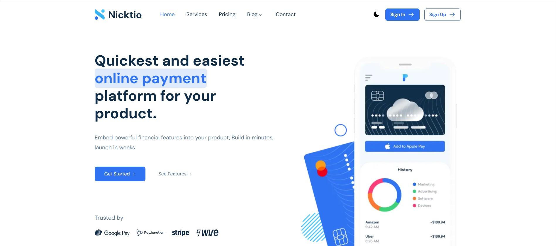 Nicktio Online Payment Platform